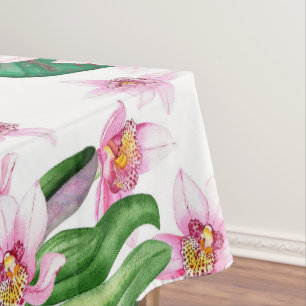 Watercolor Orchids Design 30 Tablecloth
