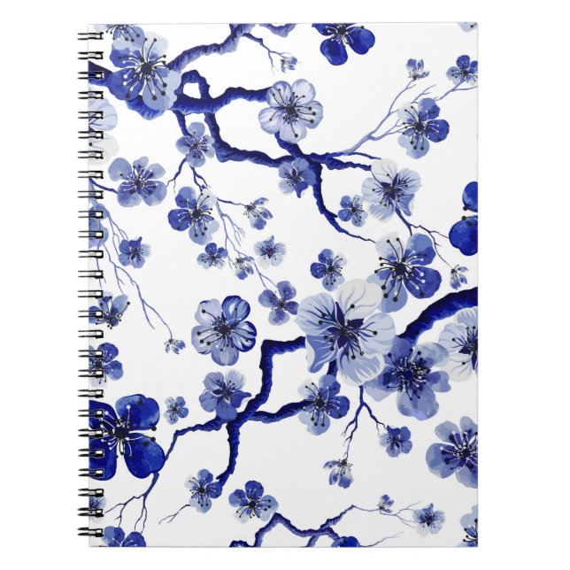 ?Watercolor oriental pattern with sakura branch. S Notebook (Front)