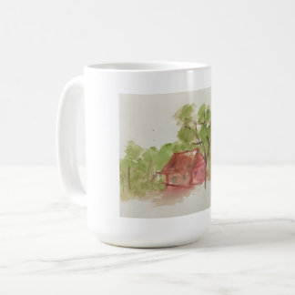 Watercolor original sketch coffee mug