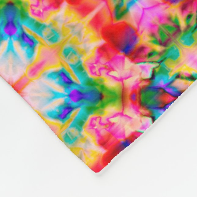 Watercolor ornament fleece blanket (Corner)