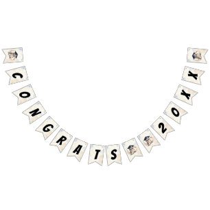 Watercolor Owl Pre-K Kindergarten Graduation Bunting Flags