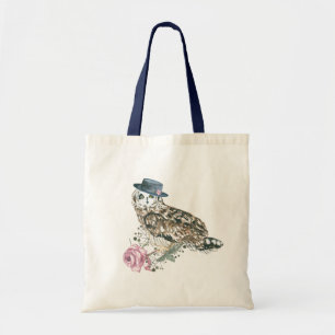 Watercolor Owl Tote Bag