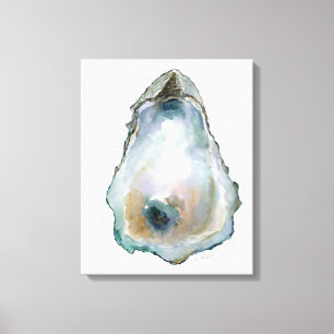 Watercolor Oyster Canvas Print