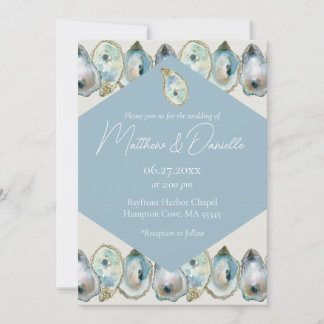Watercolor Oyster  Invitation