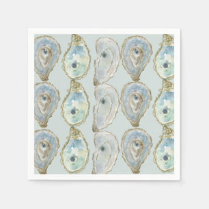 Watercolor Oysters Napkin