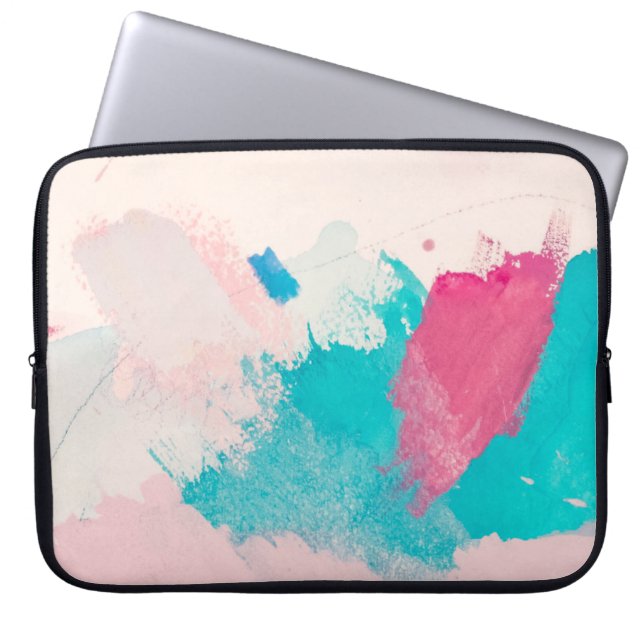 Watercolor Paint Abstract  Laptop Sleeve (Front)