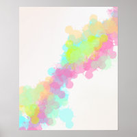 Watercolor Paint Splatter Colourful Rainbow