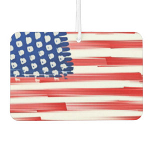 Watercolor painted American flag Air Freshener