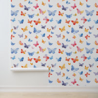 Watercolor Painted Butterflies Child Room Nursery