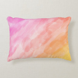 Watercolor painted pastel Accent Pillow