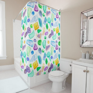 Watercolor Painted Sea Glass