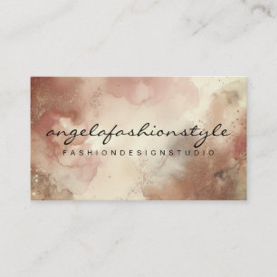 Watercolor Painting Abstract Brush Watercolor Business Card
