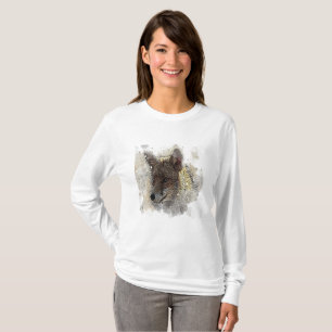 Watercolor painting and drawing of a fox T-Shirt