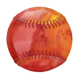 Watercolor painting background. baseball