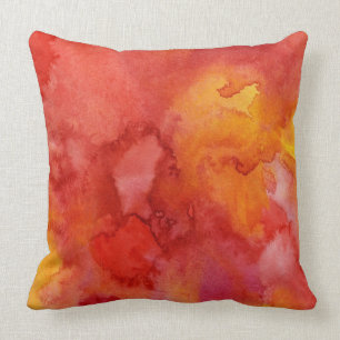 Watercolor painting background. throw pillow