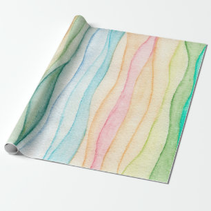 Watercolor painting colourful painting wrapping paper