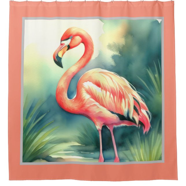 Watercolor Painting Flamingo (Front)