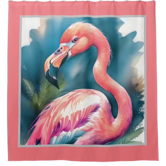 Watercolor Painting Flamingo (Front)