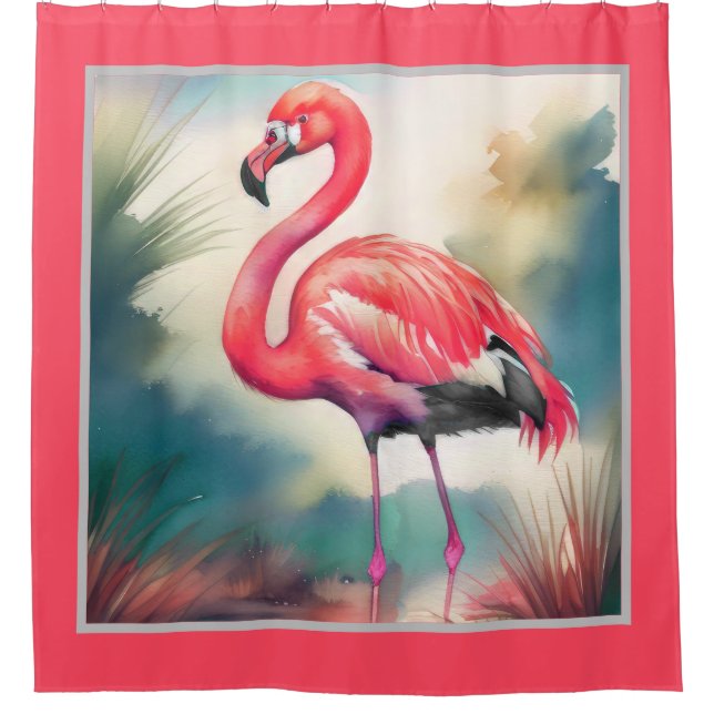 Watercolor Painting Flamingo (Front)