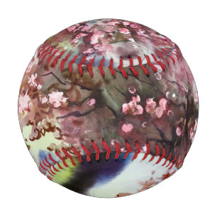 Watercolor Painting Landscape Baseball