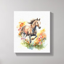 Watercolor Painting of a Horse 
