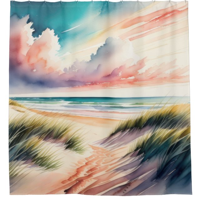 Watercolor Painting of Beach (Front)