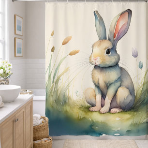 Watercolor Painting of Bunny Rabbit