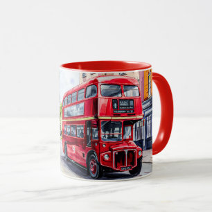 Watercolor Painting of London Street Views #3 Mug