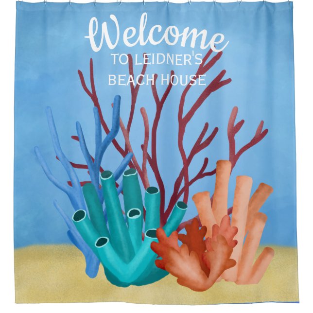 Watercolor painting of sea corals (Front)