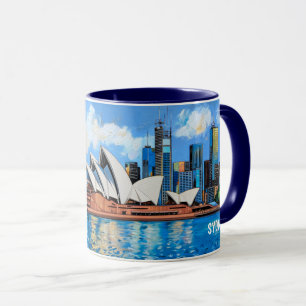 Watercolor Painting of Sydney Opera House #2 Mug