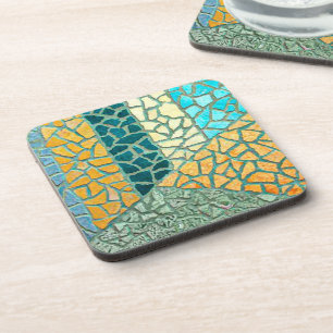 Watercolor Painting Stone Mosaic + your ideas Coaster
