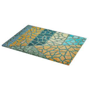 Watercolor Painting Stone Mosaic + your ideas Cutting Board