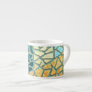 Watercolor Painting Stone Mosaic + your ideas Espresso Cup