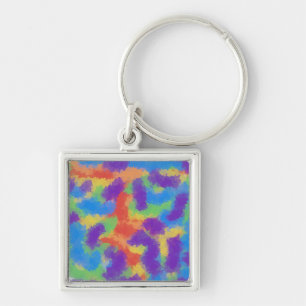 watercolor painting unicorn land magic keychain