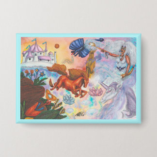 Watercolor Painting Unicorn Opal Fairy Dragon Fire