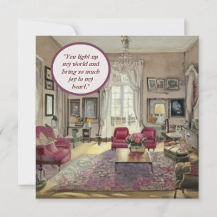 Watercolor Paintings: "Love in Color" Card