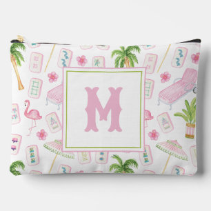 Watercolor Palm Beach Mahjong Accessory Pouch