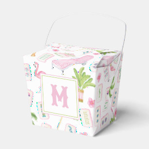 Watercolor Palm Beach Mahjong Favor Box