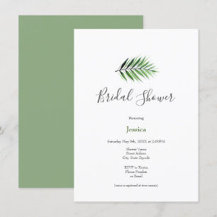 Watercolor Palm Invitation