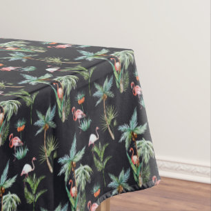 Watercolor Palm Pattern Tablecloth