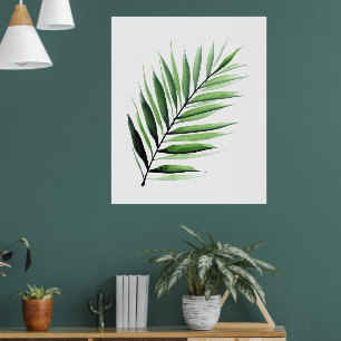 Watercolor Palm Poster