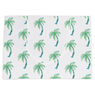 Watercolor Palm Tree Large Gift Bag