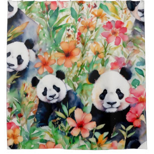 Watercolor Panda Bear