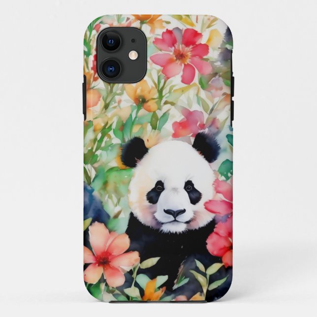 Watercolor Panda Bear Case-Mate iPhone Case (Back)