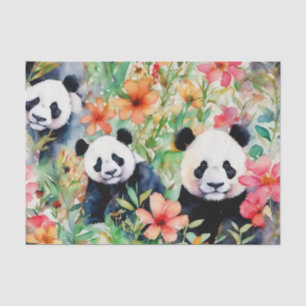Watercolor Panda Bear Tissue Paper