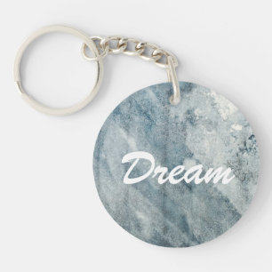 Watercolor paper. keychain