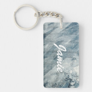 Watercolor paper. keychain