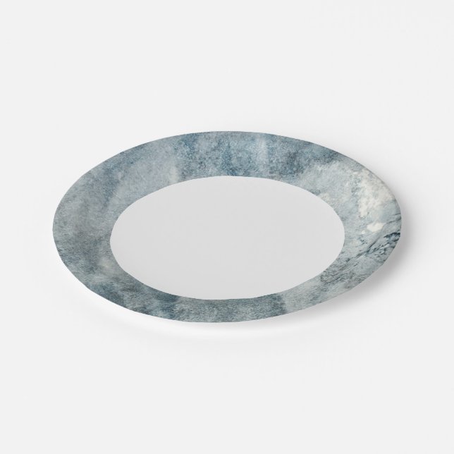 Watercolor paper. paper plate (Angled)