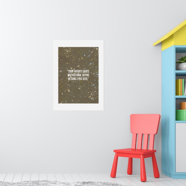 Watercolor Paper Texture Background Poster (Nursery 1)