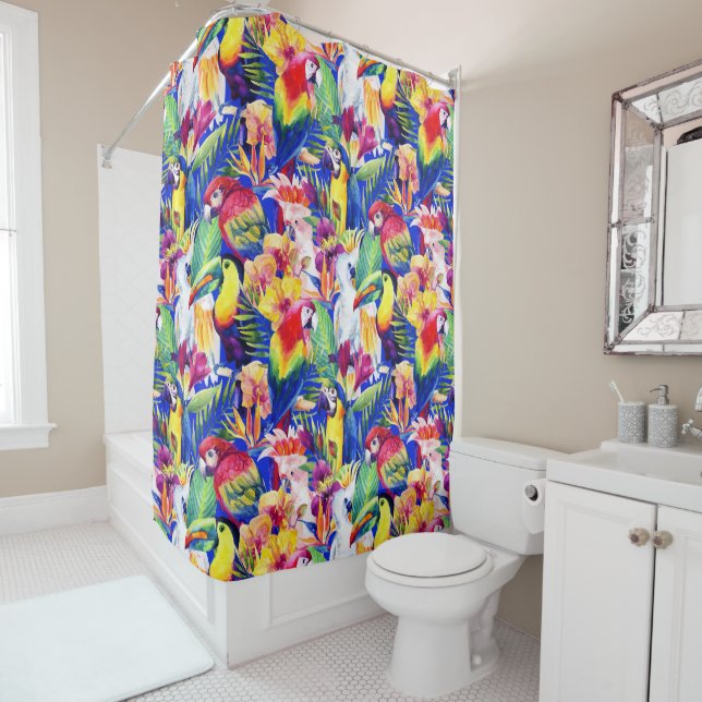 Watercolor Parrots (In Situ)